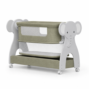 Modello MA-01D Culla Elettrica Intelligente per Neonati con Design a Forma di Elefante, Convertibile a 2 Livelli, Lettino Multifunzione per Camera da Letto - Product Image 2