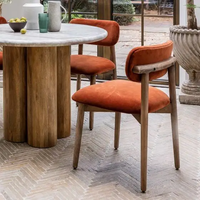 Chaises de restaurant modernes nordiques et antiques Chaise en bois de chêne massif