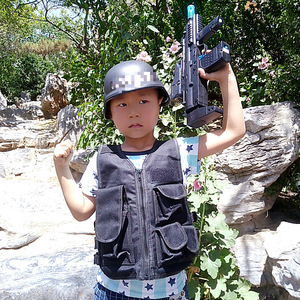 Custom Children's Design Camouflage Tactical Vest Zipper Closure Waterproof <b>Chest</b> Bag Fashionable Polyester Outdoor Clothing - Product Image 6