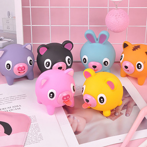 Juguetes Antiestrés Creativos con Forma de Animales que Emiten Sonidos Musicales, Muñecos para Apretar y Lamer con la Lengua para Aliviar el Estrés - Product Image 3