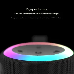 Портативный беспроводной динамик для Bluetooth, для езды на открытом воздухе, для езды на велосипеде, тяжелый бас, небольшой размер, умная зарядка, светодиодная батарея - Product Image 2