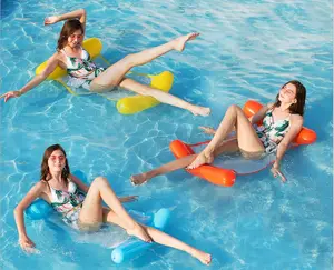 Rifornimento di fabbrica gonfiabile acqua lettino amaca piscina galleggiante acqua sedia Lounge per adulti