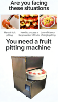 Machine semi-automatique pour dénoyauter les abricots, les avocats, les prunes, les pêches, les pruneaux, les pommes