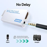 Adaptateur Full HD compatible HDMI pour convertisseur de console Wii avec câble audio-vidéo Jack 3.5mm 720P pour écran de moniteur PC HDTV