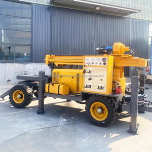 Type de roue plate-forme de forage DTH 300m moteur Diesel plate-forme de forage de puits d'eau machines de forage perceuse à Air - Product Image 6