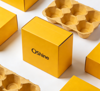 Boîte en carton ondulé à double paroi brun naturel personnalisée, solide, pour déménagement, expédition, matériaux recyclables, gaufrage mat