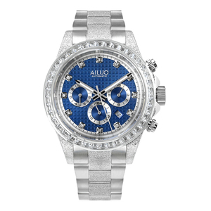 Luxury Men <b>Automatic</b> <b>Chronograph</b> Wristwatch Wholesale, Seagull 1854 Mechanical Movement, Diamond Inlaid Bezel, Solid Stainless S - Product Image 1