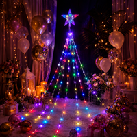 Guirlandes lumineuses LED cascade RGB en gros, à changement de couleur, avec contrôle par application et télécommande, pour Noël extérieur