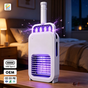 2 in 1 Portable Electric Mosquito Swatter with UV <strong>Light</strong> and Standing Base for Home Use Mosquito Killing Wholesale Supply - Product Image 1
