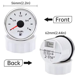 2&quot; 52mm <strong>Fuel</strong> <strong>Level</strong> Gauge With 7 Color Light 0-190ohm Oil Tank <strong>Level</strong> Meter Indicator for Marine RV Car <strong>Fuel</strong> Gauge 12V 24V