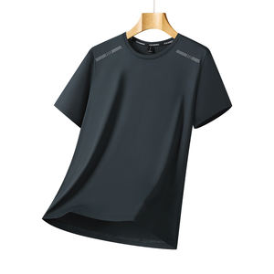 Camiseta deportiva para hombre, Camiseta deportiva para correr, novedad de verano, estampado de seda helada, transpirable, de manga corta, cómoda para exteriores, 200 gramos - Product Image 6