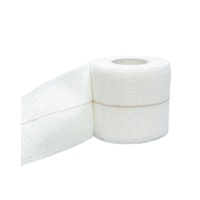 Bande adhésive respirante en tissu élastique de coton de 5 cm avec ligne centrale, pour le rugby, le football et le soccer, à forte adhérence, sans latex et sans oxyde de zinc