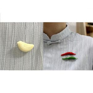 売れ筋学生クリエイティブバースデーギフトバッグアクセサリー楽しい風変わりなPVCシミュレーション食品野菜ブローチに私の娘 - Product Image 4