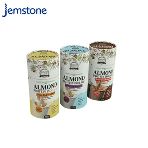 China Factory Premium Package Tubes Custom Paper Mache Can Food Powder Cylinder Packaging Box