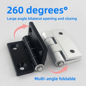 Charnière en profilé d'aluminium à fermeture douce et silencieuse, angle d'ouverture de 260 degrés pour portes d'armoires, cadres de fenêtres, boîtes de distribution - Product Image 4