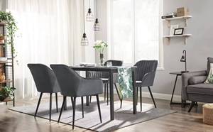 Mid Century Classic Upholstered Hotel <b>Armchair</b> Fabric Velvet Dining Room Chairs for Home Kitchen - Product Image 5
