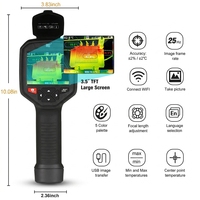 Caméra thermique infrarouge HTI H38 pour la détection de fuites d'eau et la réparation de circuits imprimés, 384x288, sensibilité thermique 50°C, 640x480, 25Hz, 5