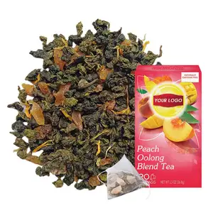 Cold brew iced tea organic peach oolong tea bags ice peach oolong tea