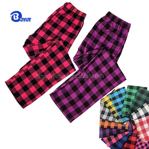 <span class=keywords><strong>Pantalon</strong></span> à <span class=keywords><strong>carreaux</strong></span> en flanelle douce pour <span class=keywords><strong>femme</strong></span> avec logo personnalisé, motif pied-de-poule, pyjama de marque pour <span class=keywords><strong>femme</strong></span> avec poches à cordon - Product Image 3