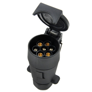 Euro Style 7 Pin Trailer Socket ES1703 <b>Wall</b> Mount <b>Plug</b> For RV Truck <b>Light</b> Systems - Product Image 1