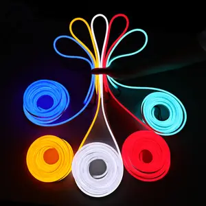 Drops hipping der neuen Generation Kostenloses Design Benutzer definierte dünne Diy 12V/24VDC Ip68 PVC Silikon RGB Neon Flexible LED-Licht leiste für Party