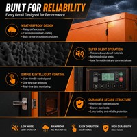 Générateur diesel silencieux Cummings 30 KVA, régulation automatique de tension AVR, fréquence universelle 50/60 Hz, télécommande, monophasé