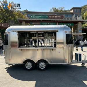 Remorque de restauration mobile en acier inoxydable, remorque de concession, cuisine mobile pour la vente de nourriture de rue, café, glaces, hamburgers - Product Image 2