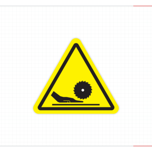 Panneau de signalisation de danger de lame rotative, risque de coupure, étiquette de sécurité, panneau de signalisation de danger pour machines industrielles - Product Image 4