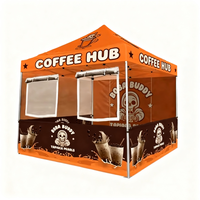 Pack de Marquage Complet 10x10FT Tente Publicitaire Personnalisable Mur Publicitaire Marquee Pop-Up Canopy Sidewall Stand d'Exposition