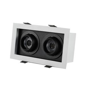 Luz descendente de espejo para interiores arquitectónicos <span class=keywords><strong>Oficina</strong></span> <span class=keywords><strong>en</strong></span> casa 7W Techo Trimless Downlight cuadrado ajustable Invasable - Product Image 2