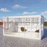Zaoye 20FT Maisons conteneurs préfabriquées Maison conteneur avec salle de bain et cuisine Petites villas à vendre Café de luxe modulaire en acier