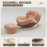 Nouveau fauteuil inclinable individuel doux et confortable, style crème nuage rose, pour balcon, salon, idéal pour la détente des jeunes filles