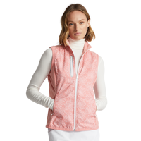 Summer Golf Bekleidung Kleidung Damen Schnellt rocknende ärmellose Techy Terry Full Zip Golf Active Gym Jacke Weste Weste