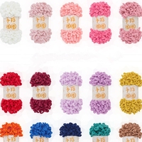 100% Polyester 100g 8m fil de boucle de doigt fantaisie fil chenille bouffant Super chaud pour couverture