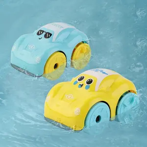 Jeu d'eau amphibie amusant pour enfants, voiture de dessin animé, chaîne de printemps, salle de bain, piscine, jouet garçon et fille