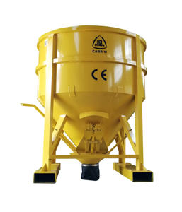 Croquettes à béton manuelles pour chariot élévateur/grues, godet à béton à structure compacte - Product Image 1