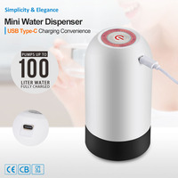 Pompe Distributrice d'Eau Automatique Mini Portable Électrique Instantanée avec Recharge USB Type-C pour Bouteille de 5 Gallons