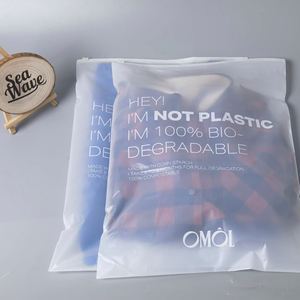 Bolsa con Cierre de Almidón de Maíz Compostable Personalizada, MOQ 500 Piezas, Logotipo Propio, Bolsas de Plástico Impresas para Empacar Ropa - Product Image 4