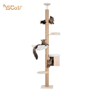 High Quality Luxury <strong>Cat</strong> <strong>Tree</strong> Tower <strong>Large</strong> Hammock <strong>Cat</strong> Furniture Made of Premium Wood and Sisal - Product Image 1