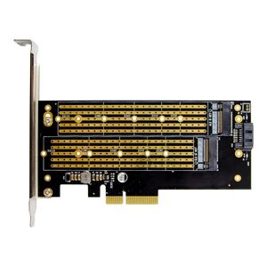 Adaptador M.2 PCIE para SATA o PCI <span class=keywords><strong>E</strong></span> NVMe SSD M.2 SSD M Key B Key a PCI-<span class=keywords><strong>E</strong></span> x 4 Tarjeta de expansión del controlador de host - Product Image 4