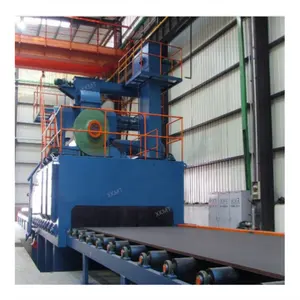 China Pass Through Continuous Automatic Cleans Metal Surfaces Alloy Wheel Steel Roller Shot Blasting Machines