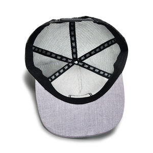 Casquette Trucker en Coton à 5 Panneaux à Visière Plate, Casquette Snapback en Maille Personnalisée avec Logo Patch, Casquettes de Baseball en Maille Plate - Product Image 6