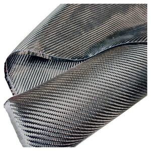 Paño de fibra de carbono personalizado T300 6K 400gsm sarga 2x2 ancho 1000 mm rollo de tela de fibra de carbono - Product Image 1