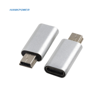 Adaptateur USB C vers Mini USB 2.0 Type C femelle vers Mini USB 2.0 mâle connecteur de conversion prise en Charge de la Charge et de la synchronisation des données