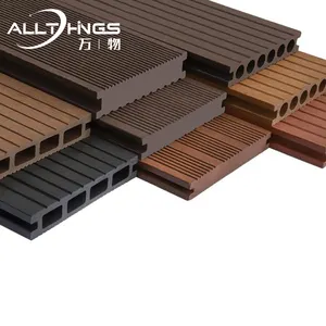 Commercio all'ingrosso Villa Hotel moderno esterno giardino terrazza interlock pavimento legno plastica composito impermeabile Outdoor wpc decking