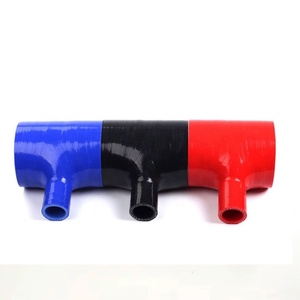 Tipo <span class=keywords><strong>T</strong></span> Codo colorido duradero Tamaño personalizable Manguera de silicona Manguera de flexibilidad Tubería de agua - Product Image 3