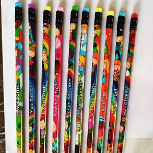 En gros Fantaisie <span class=keywords><strong>Dessin</strong></span> Animé <span class=keywords><strong>Kawaii</strong></span> Crayons HB Crayons En Bois en Vrac pour Les Enfants de L'école - Product Image 2