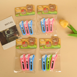 Couteau utilitaire mignon de dessin animé, lot de 3 lames en acier inoxydable, coupe-papier portable pour étudiants, outils d'artisanat - Product Image 1