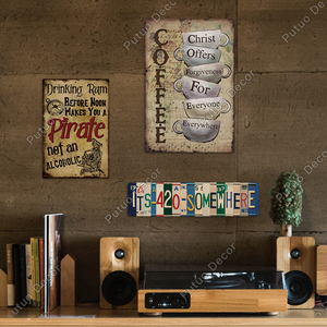 Cá nhân hoá hình dạng tùy chỉnh trống nhôm treo tường trang trí nội thất thiết lập với thiết kế logo thương hiệu văn bản cho bán buôn - Product Image 5