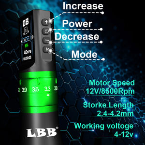 LBB <span class=keywords><strong>MAX</strong></span> Máquina de tatuaje inalámbrica Maquillaje permanente Máquina de pluma de tatuaje Cartuchos Pistola de tatuaje Dotwork - Product Image 2